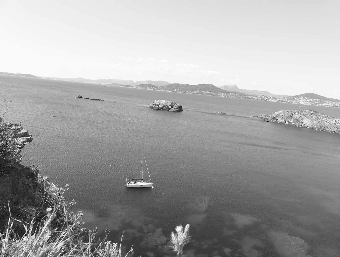 Mer Méditerranée calme