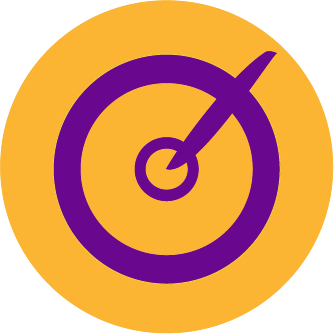 logo cible avec crayon